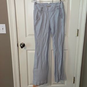 Wide leg trousers linen & cotton material size 4